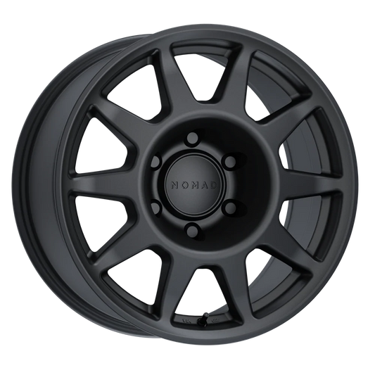 Nomad N505SB Touring 17x8.5in / 5X150 BP / -10mm Offset / 110.5mm Bore - Satin Black