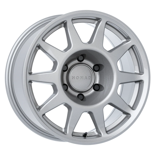 Nomad N505OE Touring 17x8.5in / 5X150 BP / 0mm Offset / 110.5mm Bore - OE Silver