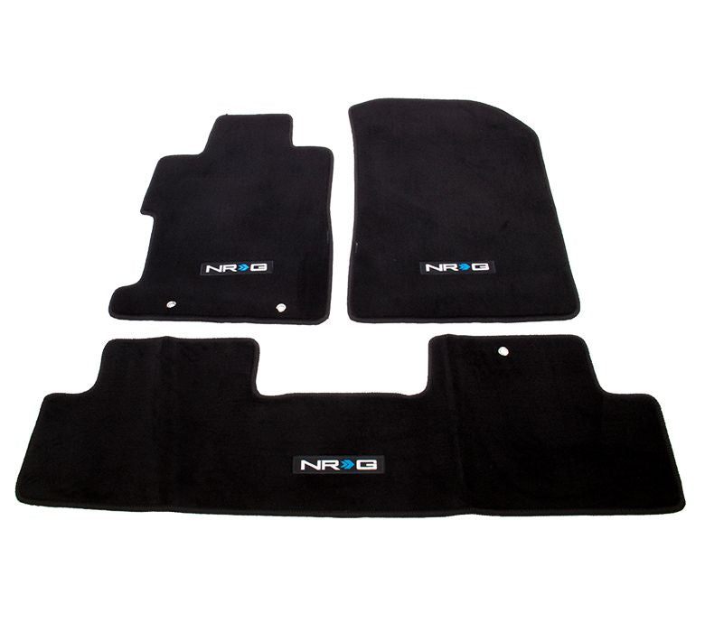 NRG Innovations NRG Logo Carpet Floor Mats for 2006-2011 Honda Civic Si Coupe - 3-Piece – FMR-151