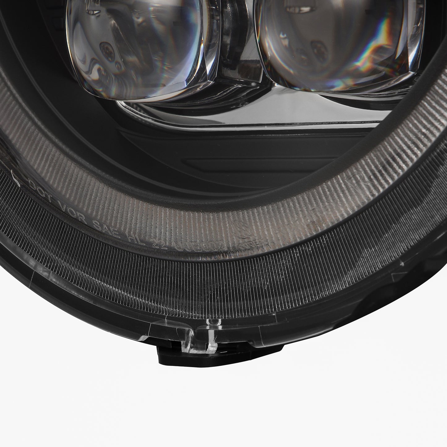 AlphaRex 880868 18-23 Jeep Wrangler JL/Gladiator JT NOVA-Series LED Projector Headlights Black - 880868