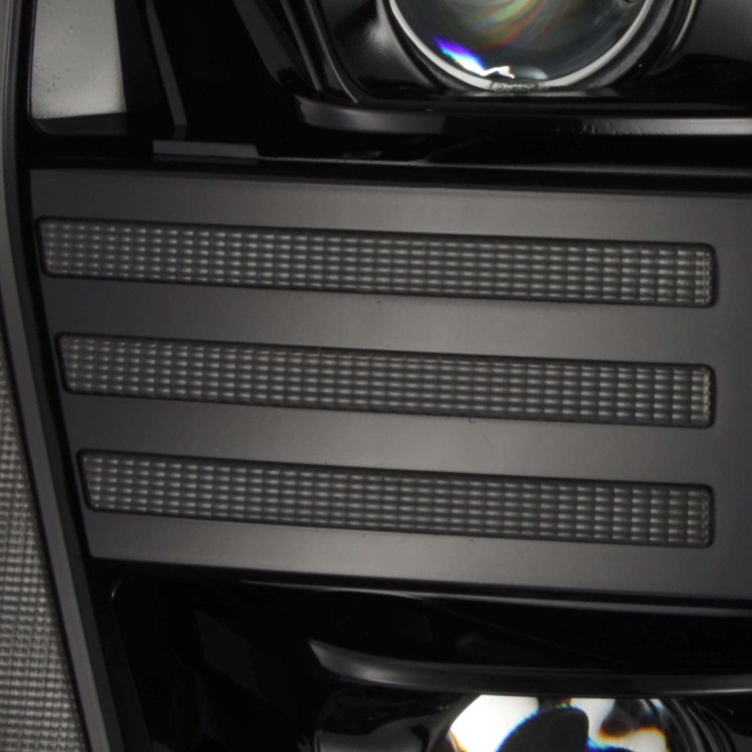 AlphaRex 21-23 Ford F150 PRO-Series Halogen Projector Headlights Alpha-Black - 880294 AlphaRex