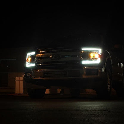 AlphaRex 18-20 Ford F150 NOVA-Series LED Projector Headlights Chrome - 880181 AlphaRex