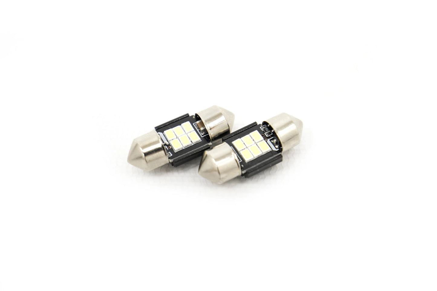 Two car interior lights on a white background