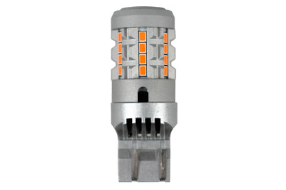 OLM A-Series 7443 red LED bulb with aluminum chassis