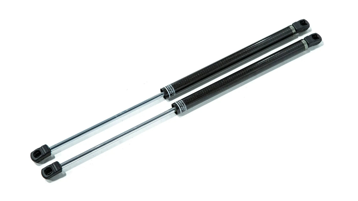OLM carbon fiber wrapped hood struts for 2022-2026 WRX
