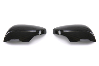 OLM dry carbon fiber mirror covers with turn signal hole for 2015-2021 WRX and STI