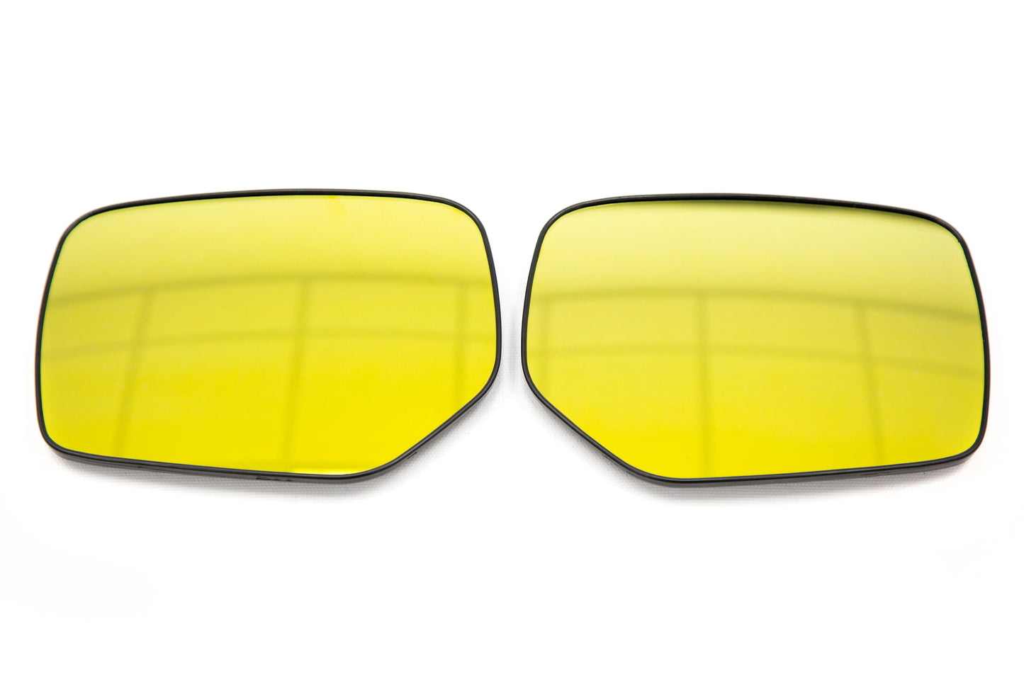 OLM gold wide angle side mirrors with blind spot detection LED and turn signals