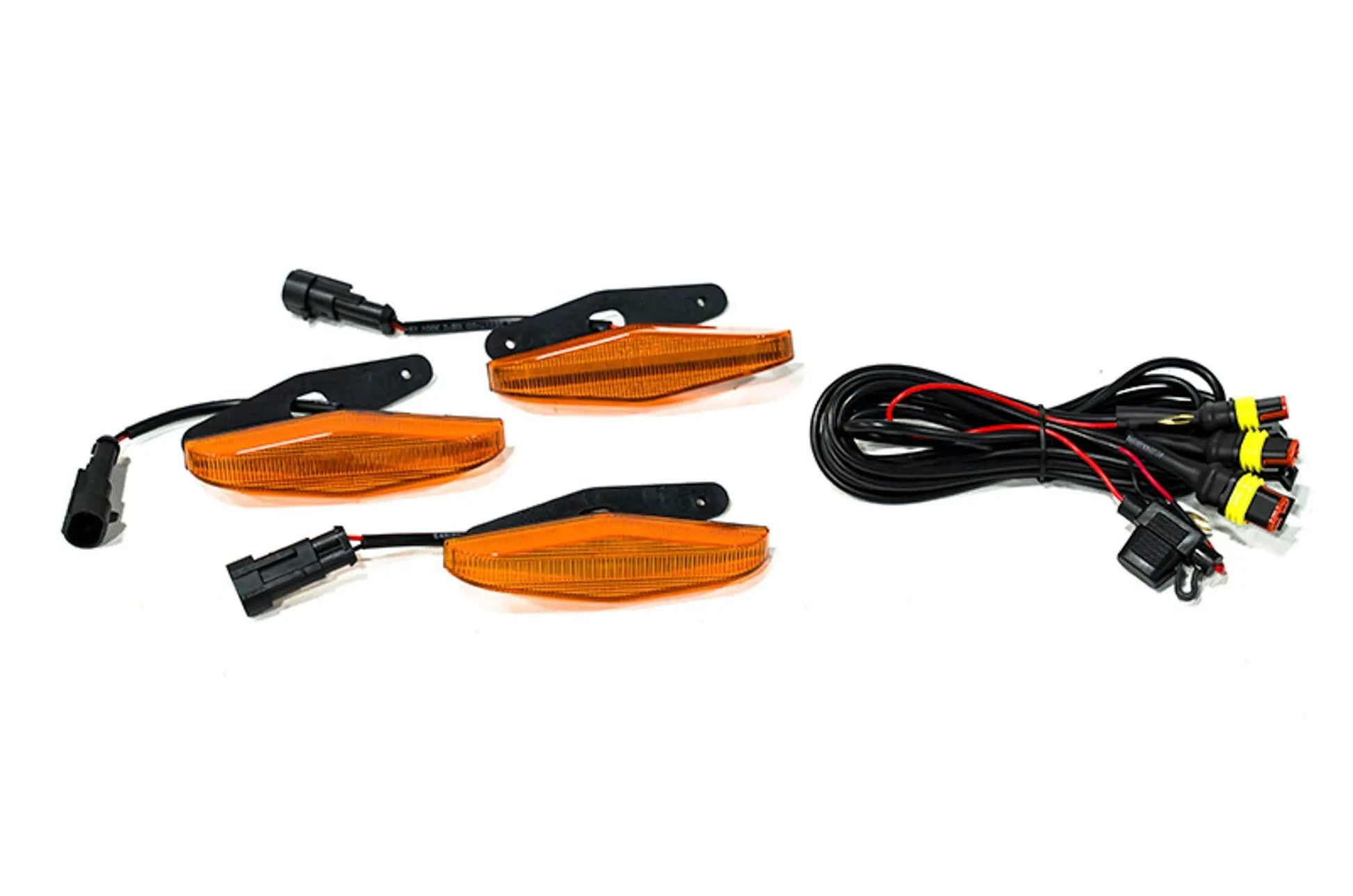 OLM grille lights for 2014-2019 Toyota 4Runner with amber clear and smoked lens options