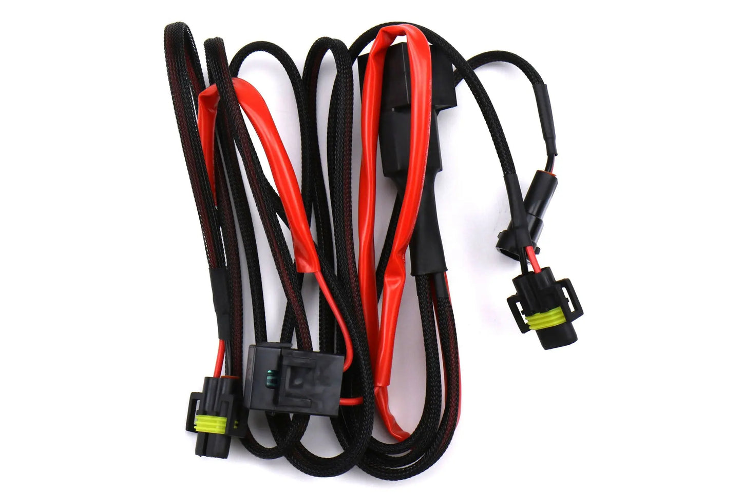 OLM H11 HID relay harness with inline fuse for clean bulb power installation