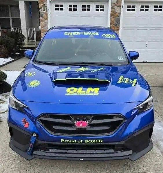 OLM LE dry carbon fiber front grille replacement for 2022-2025 Subaru WRX