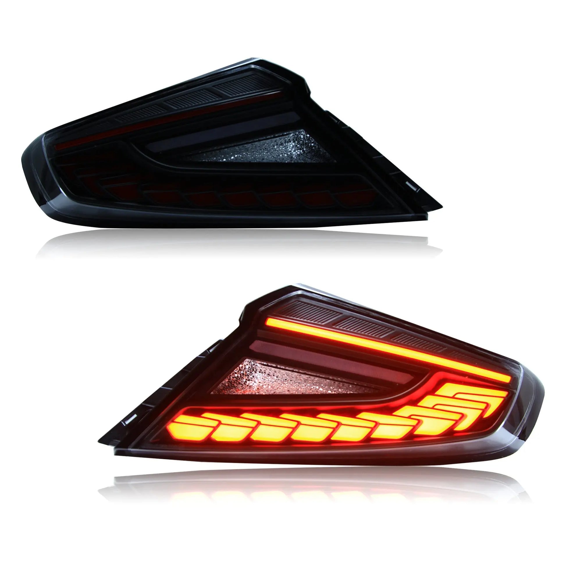 OLM Phantom-Spec LED taillights clear red for 2022-2026 Subaru WRX