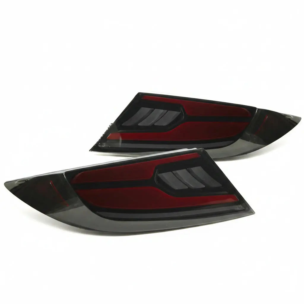 OLM Raiden LED taillights smoke red for 2022-2026 Subaru BRZ and Toyota GR86