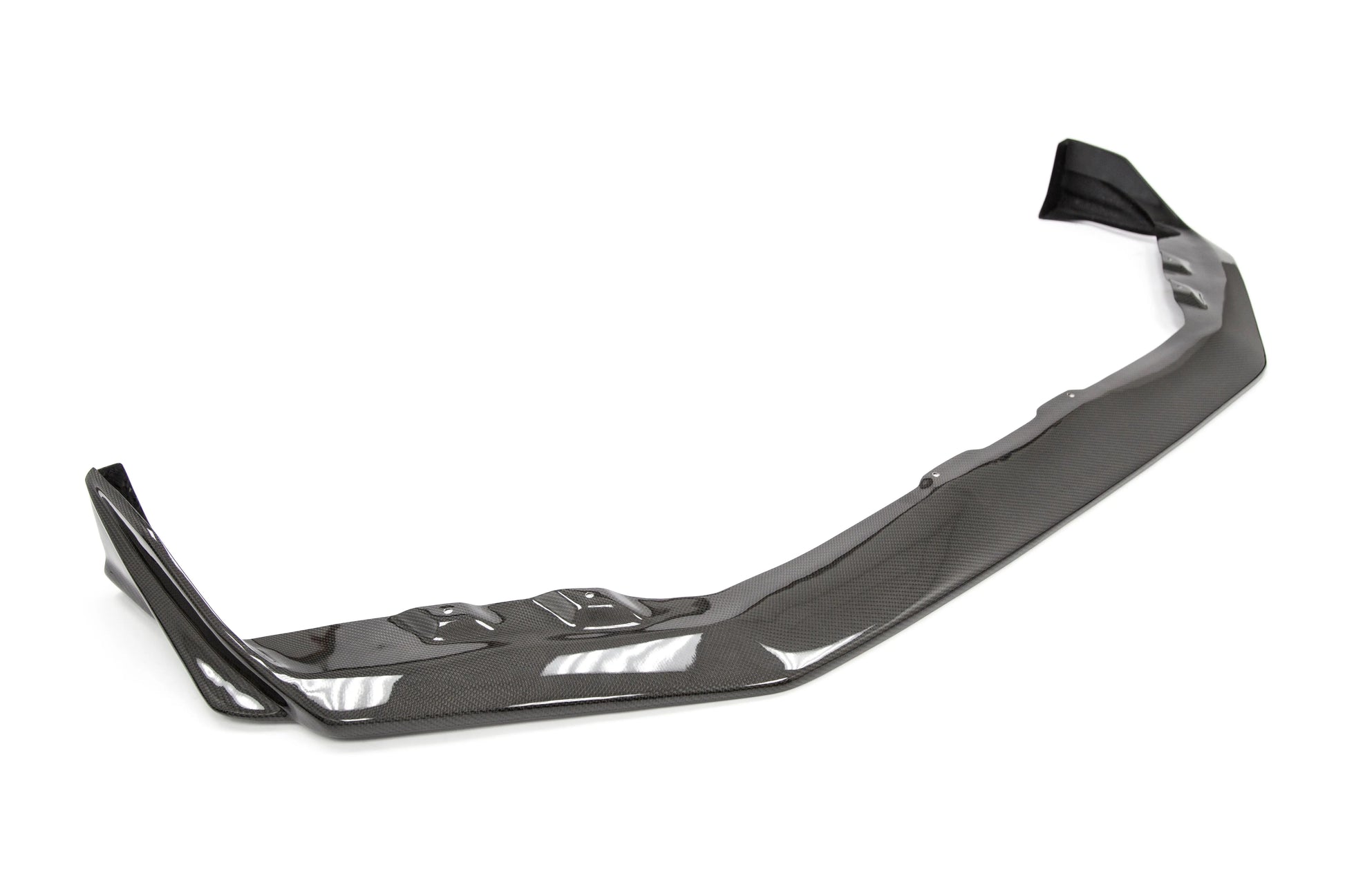 OLM S208 Style carbon fiber front bumper lip for 2015-2021 WRX and STI