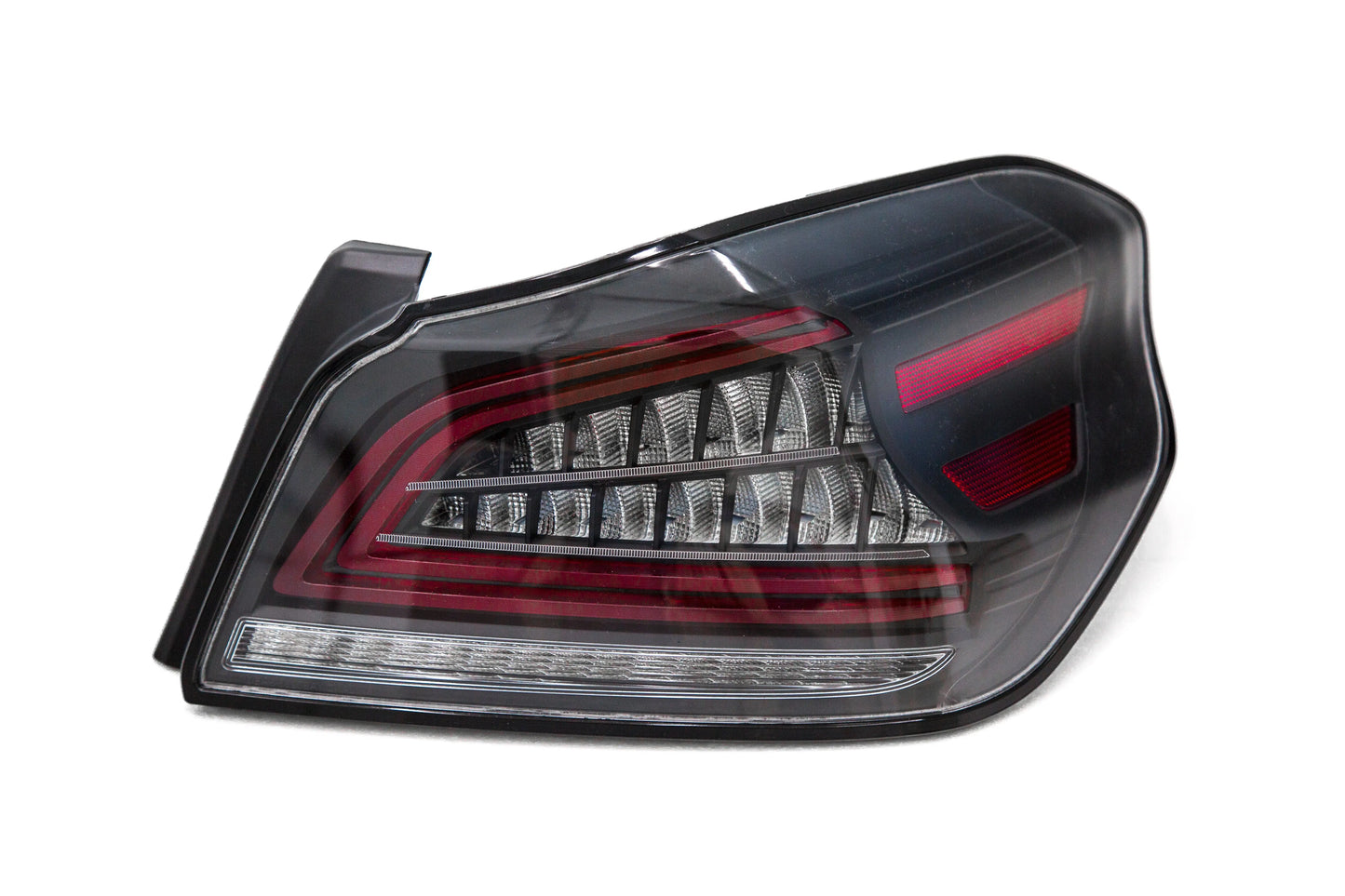 OLM Spec CR clear lens black base tail lights for 2015-2021 WRX and STI