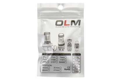 OLM T10 194 168 white LED bulb for interior and exterior vehicle lighting