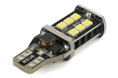 OLM T15 white LED bulb for interior and exterior vehicle lighting