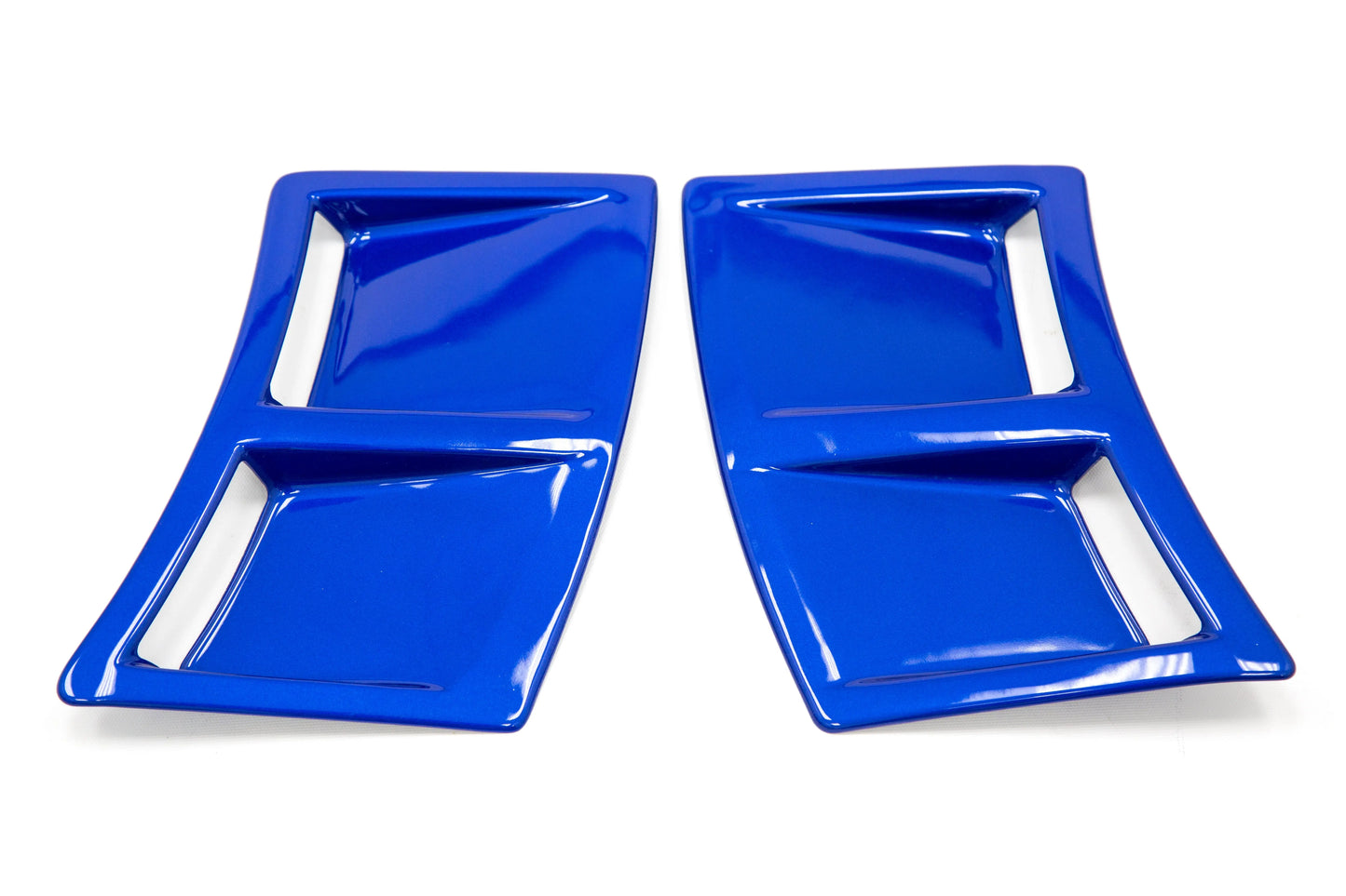 OLM WR Blue Pearl rear bumper vent inserts for 2015-2021 WRX and STI