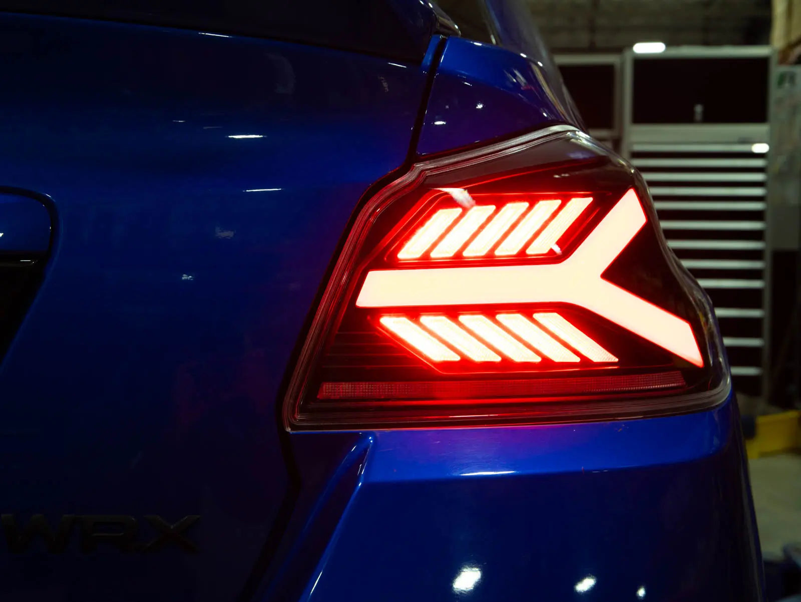 OLM Y-Spec LED taillights clear lens white optic for 2015-2021 Subaru WRX and STI