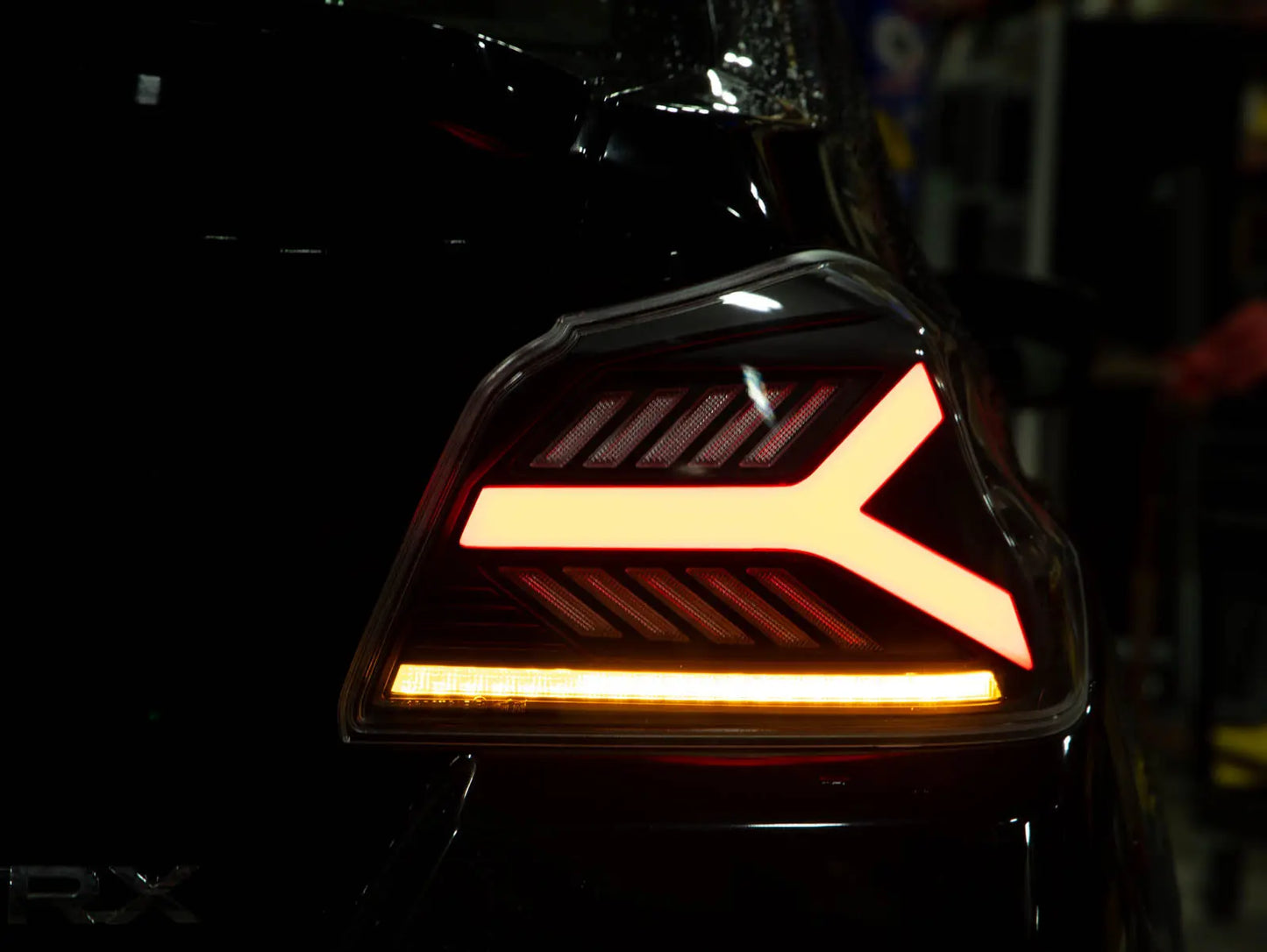OLM Y-Spec LED taillights clear lens white optic for 2015-2021 Subaru WRX and STI