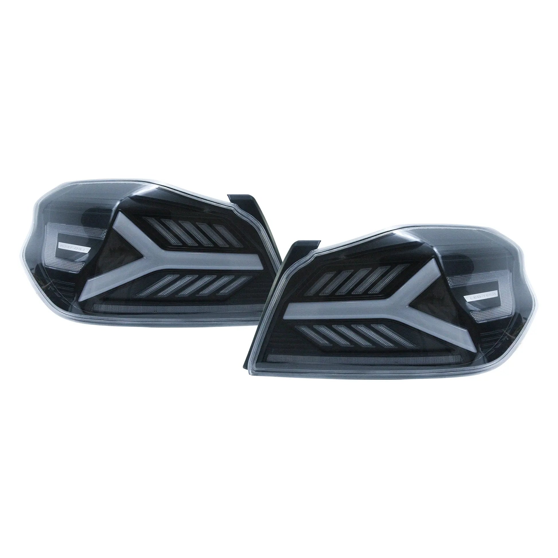 OLM Y-Spec LED taillights clear lens white optic for 2015-2021 Subaru WRX and STI