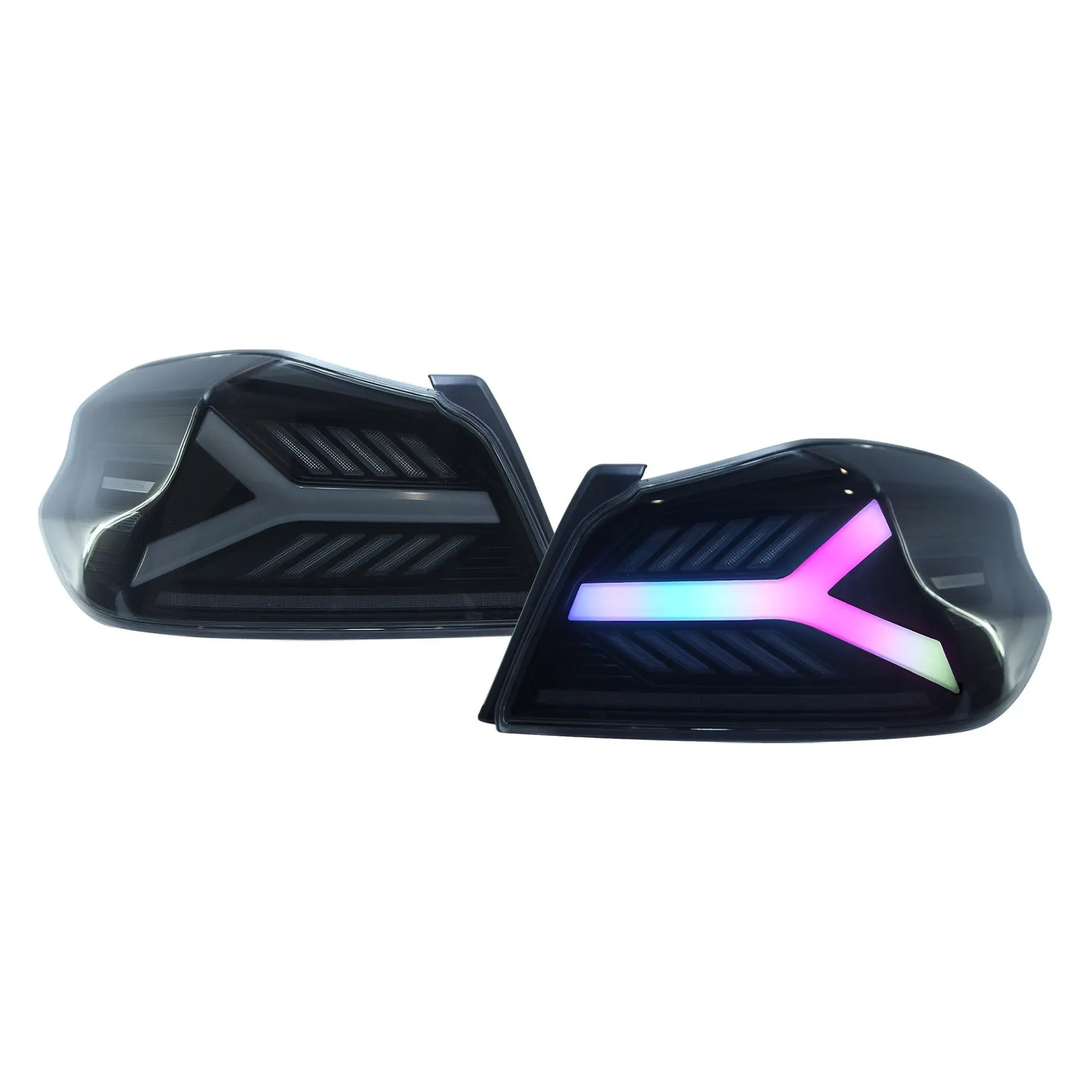 OLM Y-Spec LED taillights smoke lens RGB optic for 2015-2021 Subaru WRX and STI