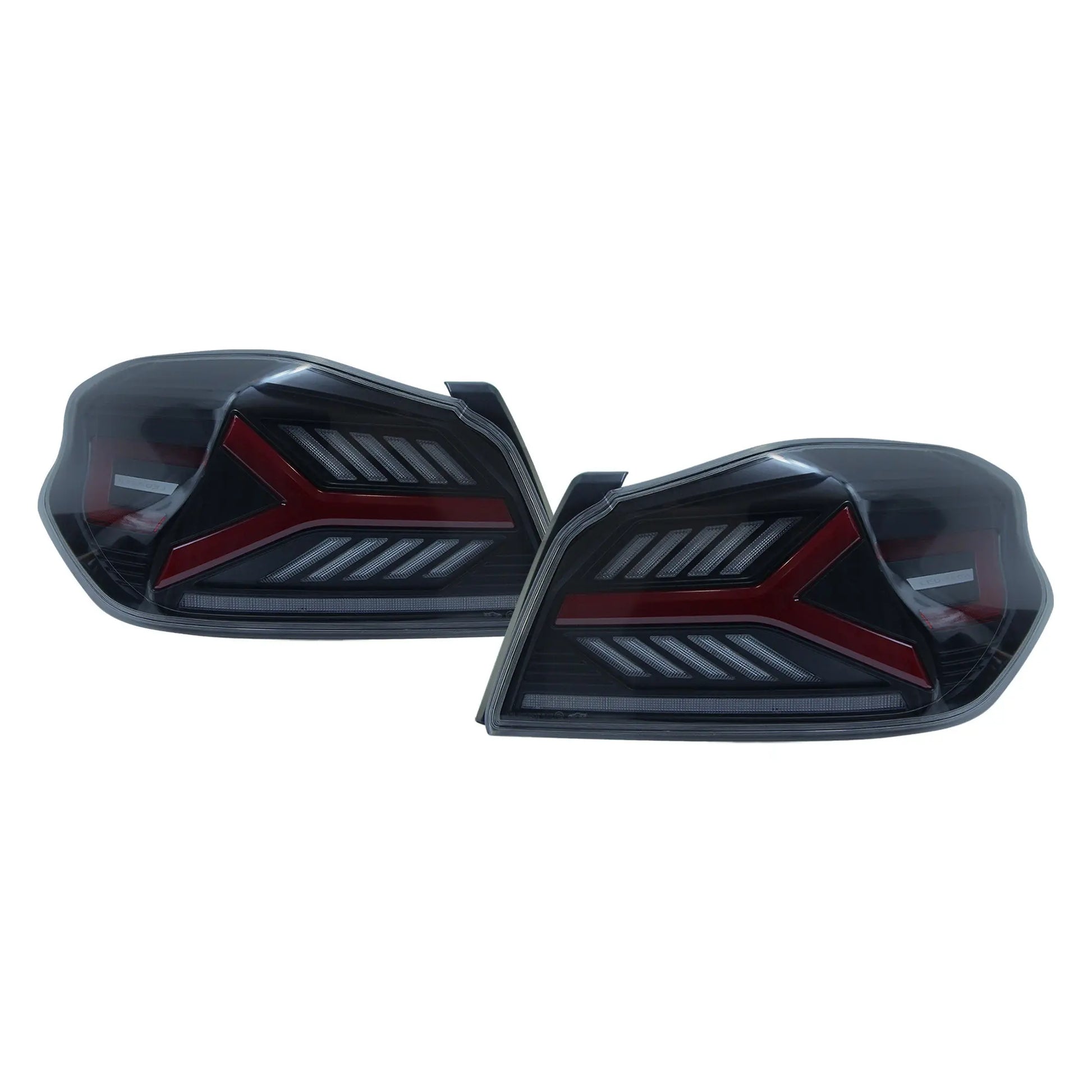 OLM Y-Spec smoke lens red optic LED taillights for 2015-2021 WRX and STI