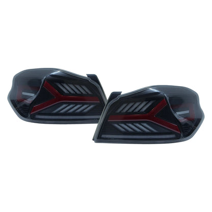 OLM Y-Spec smoke lens red optic LED taillights for 2015-2021 WRX and STI