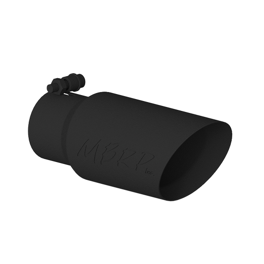 MBRP Tip, 4" O.D. Dual Wall Angled, 3" inlet, 10" length, Black MBRP