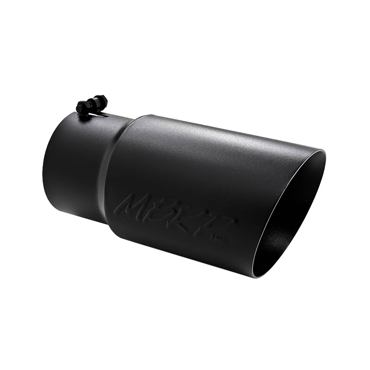 MBRP Universal Tip 6 O.D. Dual Wall Angled 5 inlet 12 length - Black Finish T5074BLK MBRP