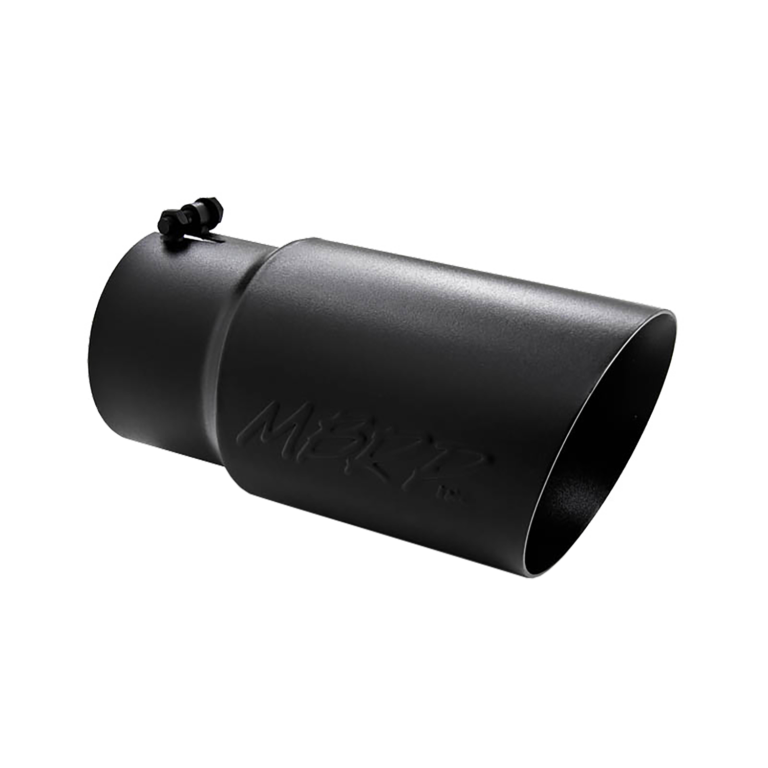 MBRP Universal Tip 6 O.D. Dual Wall Angled 5 inlet 12 length - Black Finish T5074BLK MBRP