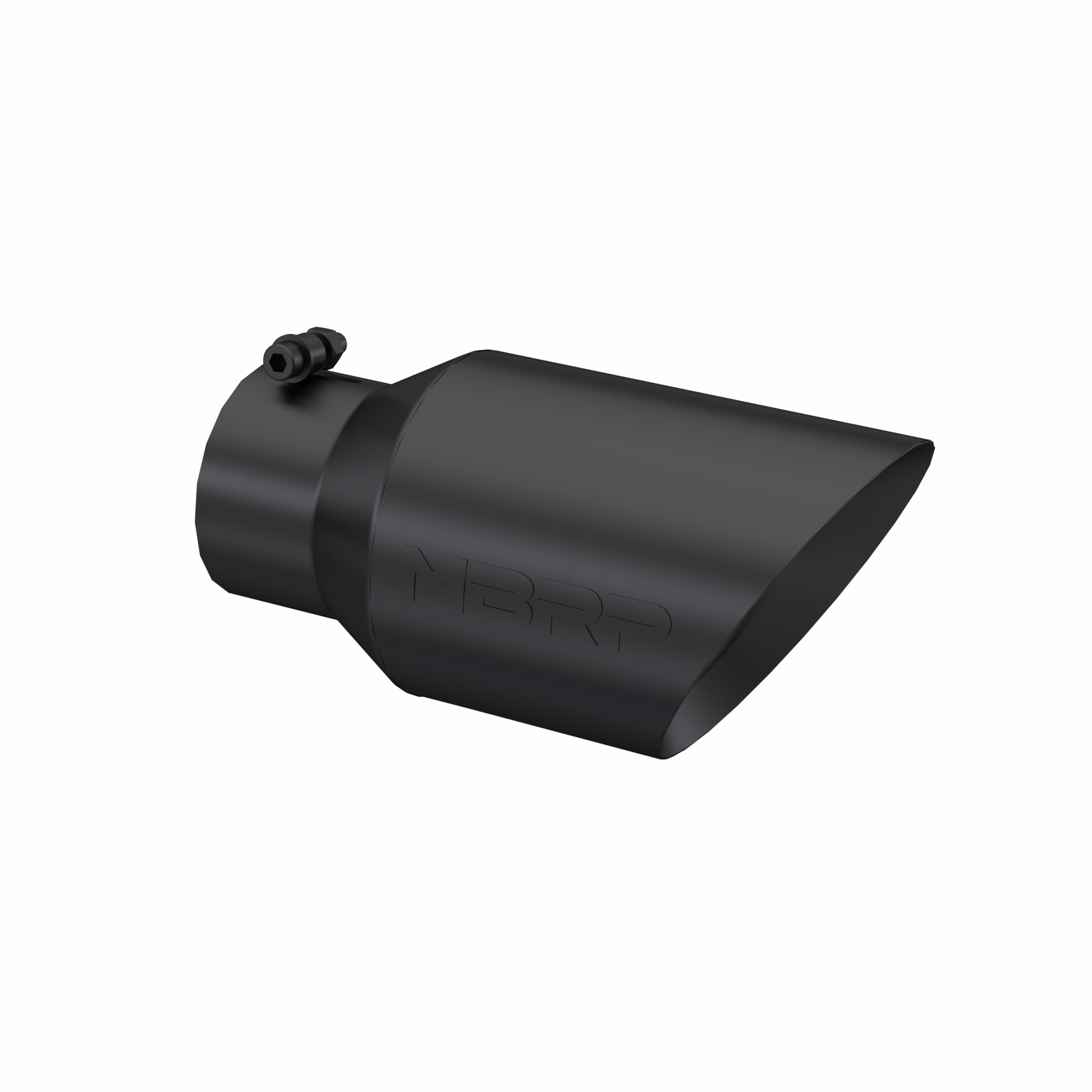 MBRP Universal Tip 6 O.D. Dual Wall Angled 4 inlet 12 length - Black Finish - T5072BLK MBRP