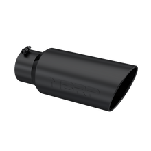 Load image into Gallery viewer, MBRP 7&quot; OD Angled Rolled End 5&quot; Inlet 18&quot; Length Exhaust Tip w/ Black Finish T5127BLK