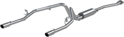MBRP 2.5" Cat Back, Dual Split Rear, AL, Chevy/GMC 1500 Classic 4.8/5.3L EC/CC-SB 2003 - 2007 MBRP