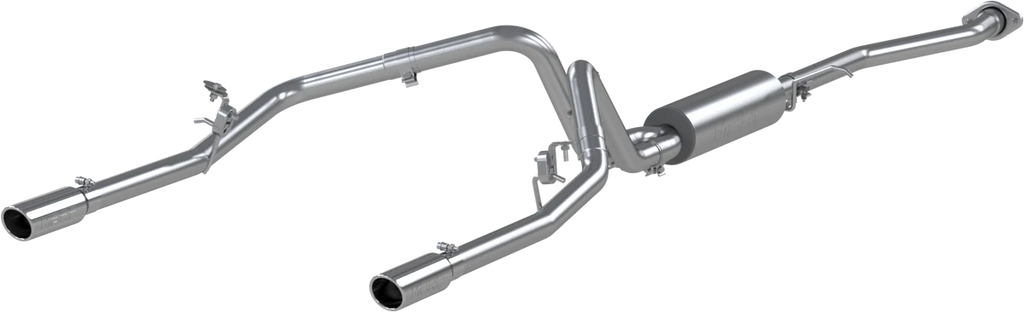 MBRP 2.5" Cat Back, Dual Split Rear, AL, Chevy/GMC 1500 Classic 4.8/5.3L EC/CC-SB 2003 - 2007