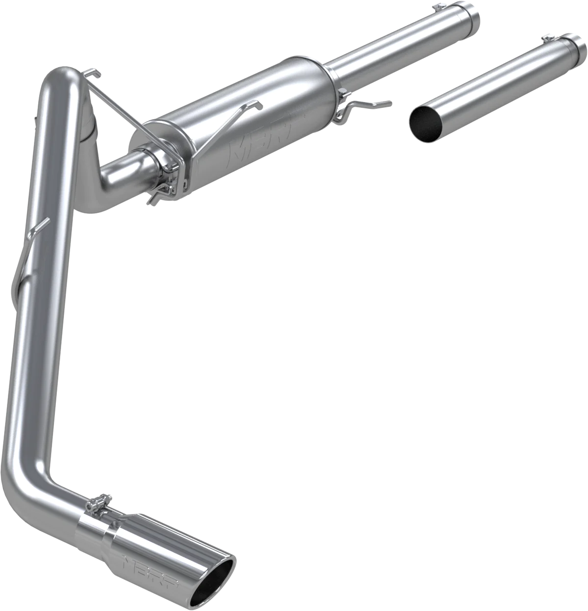 MBRP 2004-2005 Dodge RAM 1500 4.7L/ 5.7L 3in Cat Back Single Exit Exhaust (Tour) - S5104AL MBRP