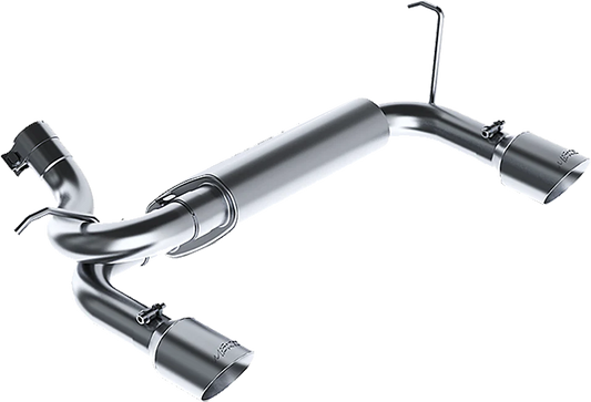 MBRP 2.5" Axle Back, Dual Rear Exit, T409 , Jeep Wrangler/Rubicon, 3.6L/3.8L V6 2007 - 2018 MBRP