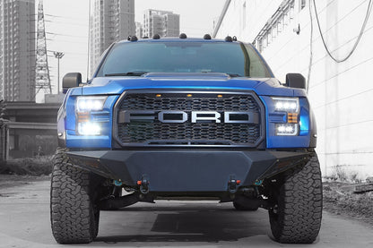 AlphaRex 15-17 Ford F150 / 17-20 F150 Raptor NOVA-Series LED Projector Headlights Alpha-Black - 880163 AlphaRex