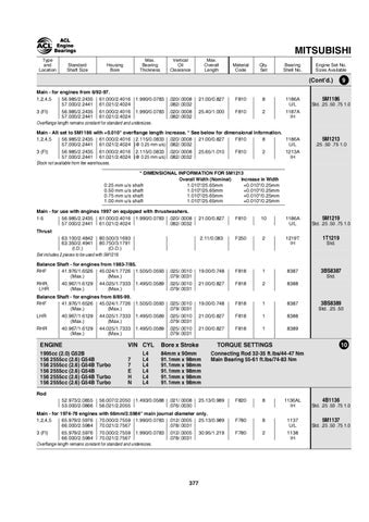 ACL 4B8375-STD Toyota 4 2977cc Diesel 1988-90 Engine Connecting Rod Bearing Set