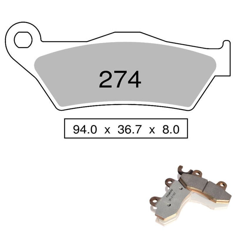 Brembo OE 06-22 Gilera Nexus 500cc Brake Pad - Rear