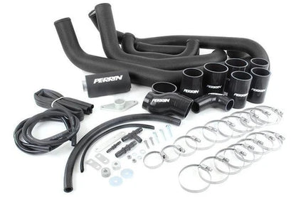 PERRIN Front Mount Intercooler Boost Tubes w/ Hardware - Black - 2002-2007 Subaru WRX/STI (PSP-ITR-400-2BK/BK)