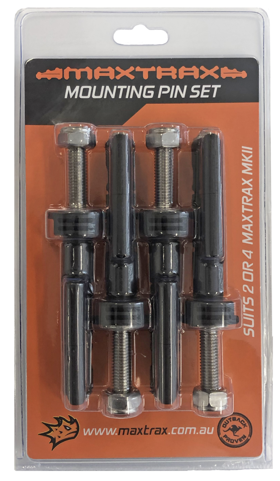 Maxtrax Mounting Pin Set - MKII Recovery Tracks - 17Mm