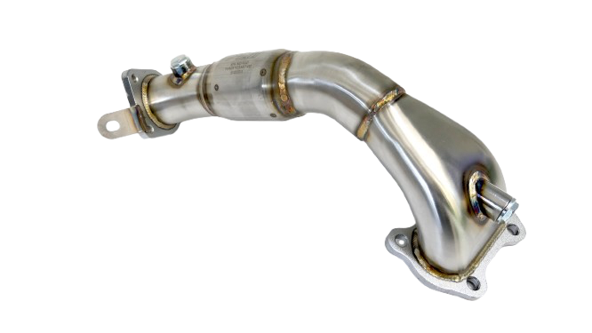 PLM high flow catted downpipe for 2016-2024 Honda Civic 2.0L stainless steel
