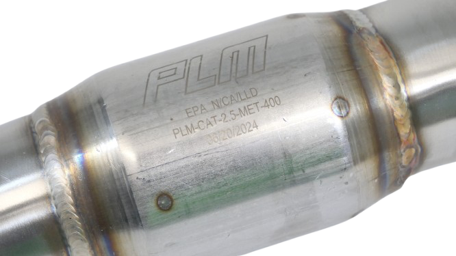 PLM high flow catted downpipe for 2016-2024 Honda Civic 2.0L stainless steel