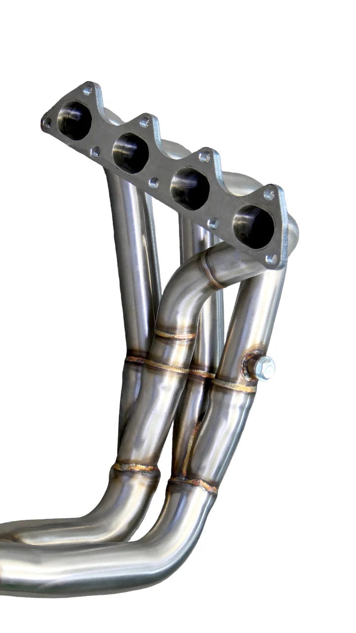PLM Power Driven D-Series Tri-Y Header for Honda Civic CRX and Del Sol D16 D15 closeup showing header bolt pattern