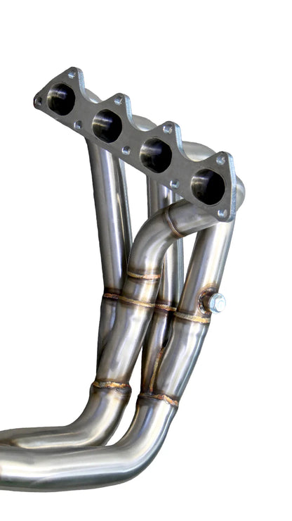 PLM Power Driven D-Series Tri-Y Header for Honda Civic CRX and Del Sol D16 D15 closeup showing header bolt pattern
