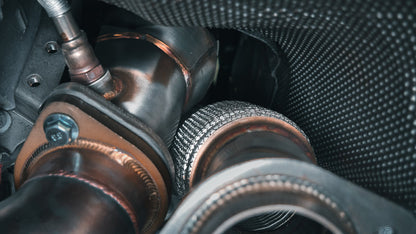 PLM EPA catted downpipes for BMW G80 M3 G82 M4 and G87 M2 S58