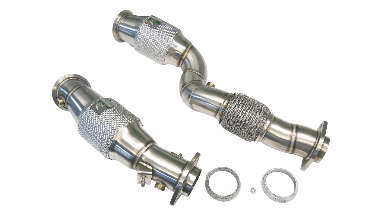 PLM EPA catted downpipes for BMW G80 M3 G82 M4 and G87 M2 S58