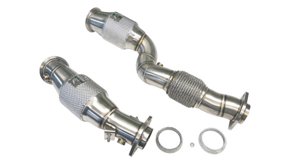PLM EPA catted downpipes for BMW G80 M3 G82 M4 and G87 M2 S58
