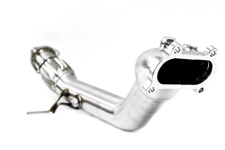 PLM Power Driven Header Downpipe with High Flow Cat for 2012-2015 Civic Si FG4 and Acura ILX mount to header view