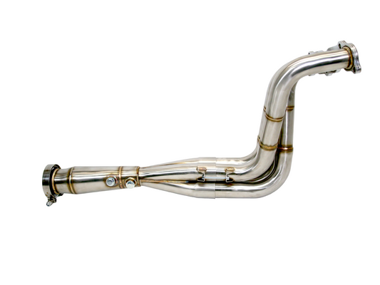 PLM K20/K24 K-Swap Mega 3" V-Band Header for 1992-2000 Civic EG EK & 1994-2001 Integra DC2 - PLM-HK20-V3-HEADER-MEGA-VB image shows proper mounting of header and collector
